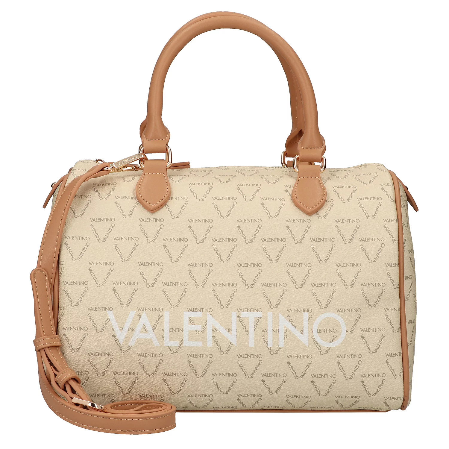 Valentino Bags Liuto Ecru Multi Logo Satchel Bag